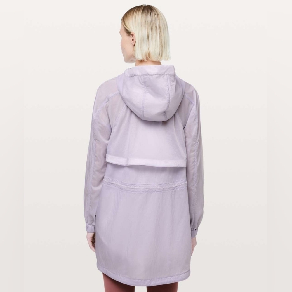 Lululemon In The Clear Jacket Silver Lilac Size 8 - Picture 2 of 8